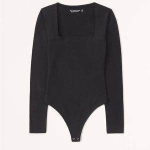 Abercrombie Long Sleeve Square Neck Bodysuit